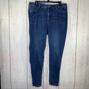Lane Bryant woman’s skinny jeans size 16l blue